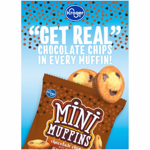 Kroger® Chocolate Chip Mini Muffins BIG Deal! Perspective: left