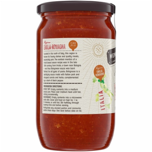 HemisFares Barolo Wine Bolognese Pasta Sauce Perspective: left