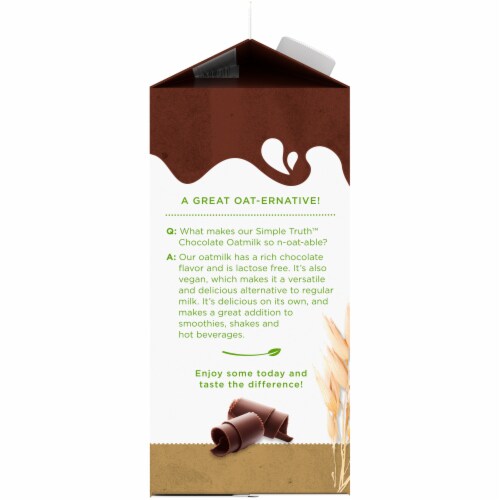 Simple Truth™ Dairy Free Chocolate Oat Milk Half Gallon Perspective: left