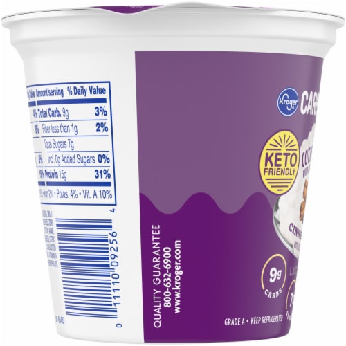 Kroger® Carbmaster® Cinnamon Raisin Low Fat Cottage Cheese Perspective: left