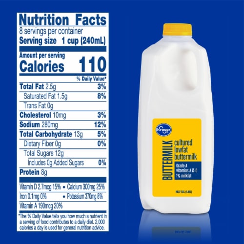 Kroger® Cultured Low Fat 1% Buttermilk Perspective: left