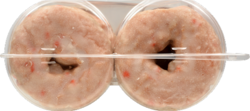Black Cherry Glazed Donuts Perspective: left