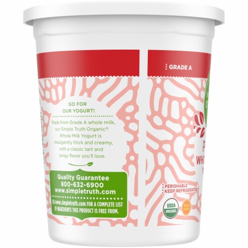 Simple Truth Organic® Whole Milk Yogurt - Plain Perspective: left
