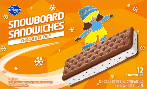 Kroger® Chocolate Chip Snowboard Sandwiches Perspective: left