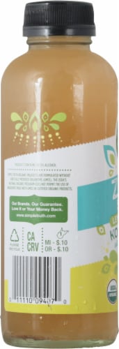 Simple Truth Organic™ Zero Sugar Lemon Ginger Kombucha Perspective: left