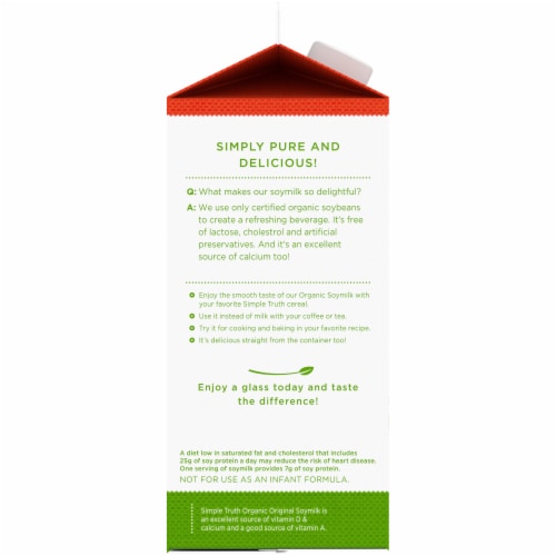 Simple Truth Organic® Original Soymilk Perspective: left