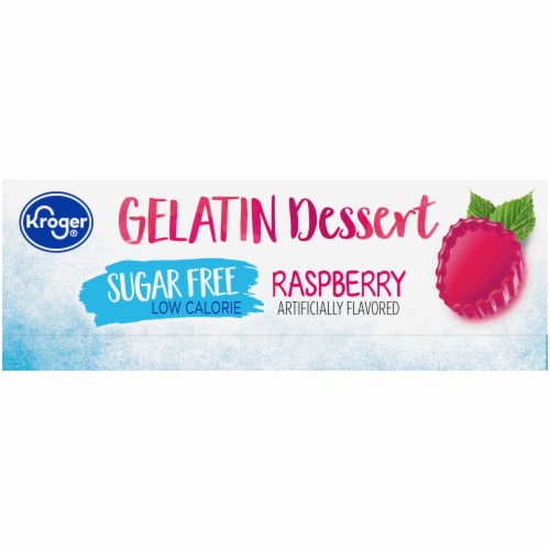 Kroger® Sugar Free Raspberry Gelatin Dessert Mix Perspective: left