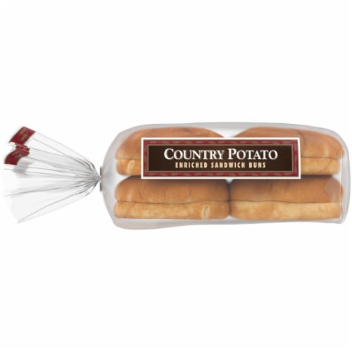 Western Hearth® Country Potato Extra Large Enriched Sandwich Buns Perspective: left