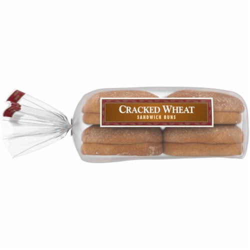Western Hearth Extra Large Cracked Wheat Sandwich Buns Perspective: left