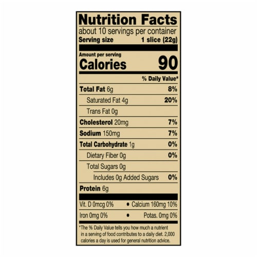 Private Selection® Medium Cheddar Sliced Cheese Perspective: left