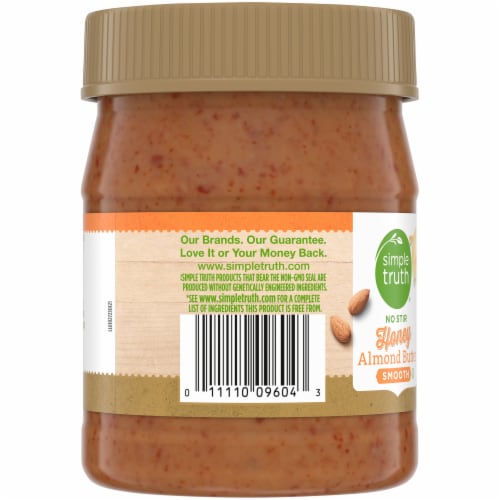 Simple Truth® No Stir Smooth Honey Almond Butter Perspective: left