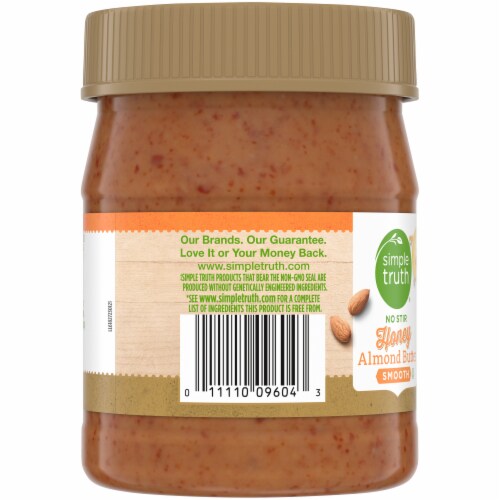 Simple Truth® No Stir Smooth Honey Almond Butter Perspective: left
