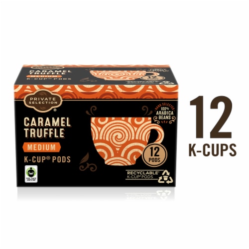 Private Selection® Caramel Truffle Medium Roast K-Cup Coffee Pods Perspective: left