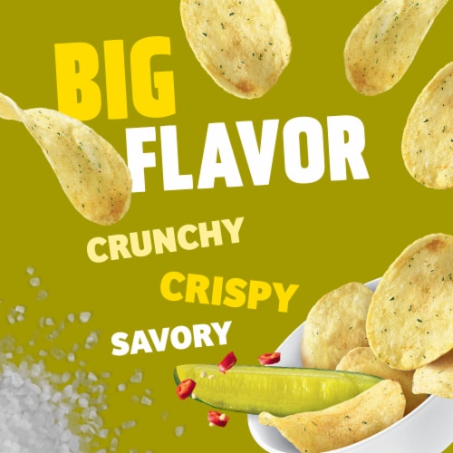 Kroger® Spicy Dill Pickle Potato Chips Perspective: left