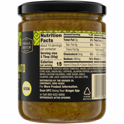 Private Selection® Roasted Green Tomato & Hatch Chili Salsa Perspective: left