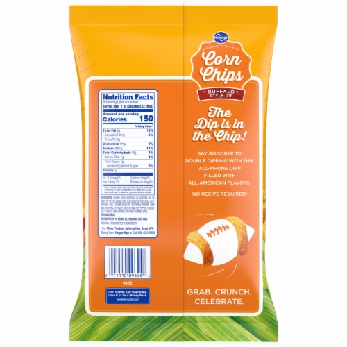 Kroger® Buffalo Dip Corn Chips Perspective: left