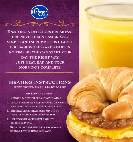 Kroger® Sausage Egg & Cheese Croissant Perspective: left
