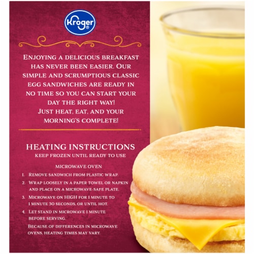 Kroger® Ham Egg & Cheese English Muffin Perspective: left