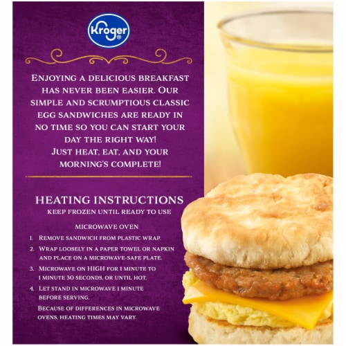 Kroger® Sausage Egg & Cheese Biscuit Perspective: left