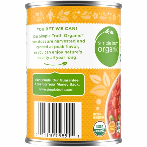 Simple Truth Organic® Diced Tomatoes with Green Chilies Perspective: left