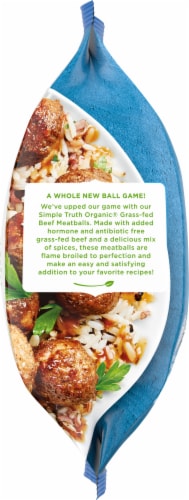 Simple Truth Organic™ 100% Grass-Fed Beef Homestyle Frozen Meatballs Perspective: left