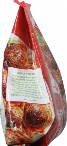 Simple Truth Organic™ Grass-Fed Beef Italian Style Frozen Meatballs Perspective: left