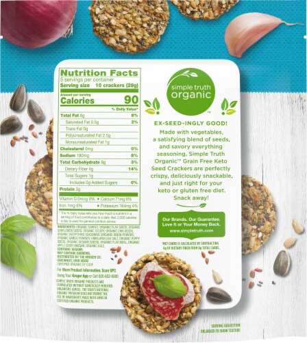 Simple Truth Organic® Keto Grain Free Seed Crackers Perspective: left