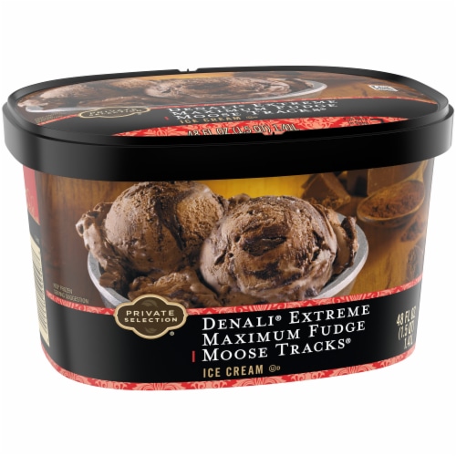 Private Selection® Denali® Extreme Maximum Fudge Moose Tracks® Ice Cream Tub Perspective: left