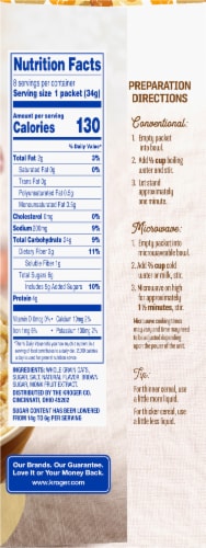 Kroger® Maple & Brown Sugar Less Sugar Instant Oatmeal Perspective: left