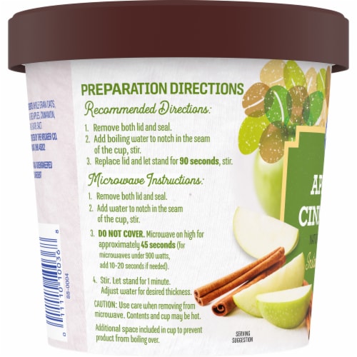 Kroger® Apple & Cinnamon Instant Oatmeal Cup Perspective: left