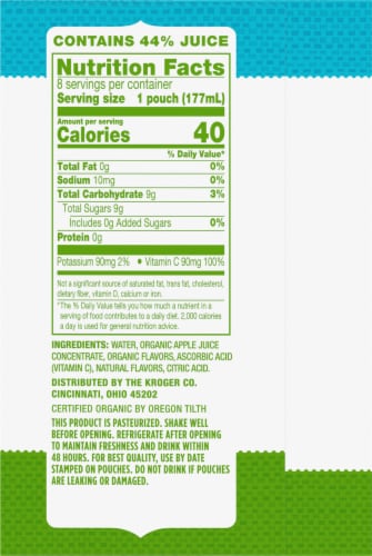 Simple Truth Organic® Apple-Solutely Fabulous Apple Juice Perspective: left
