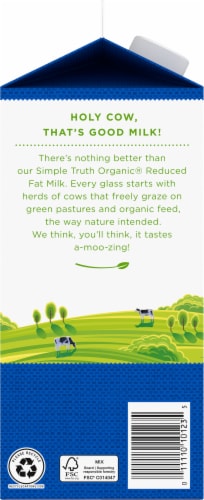 Simple Truth Organic 2% Reduced Fat Milk Perspective: left