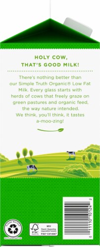 Simple Truth Organic® 1% Low Fat Milk Perspective: left