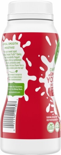 Simple Truth Strawberries & Cream Dairy Free Almond Milk Yogurt Smoothie Perspective: left