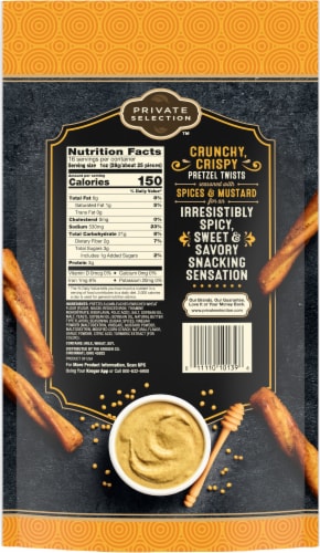 Private Selection® Spicy Honey Mustard Pretzel Twists Perspective: left