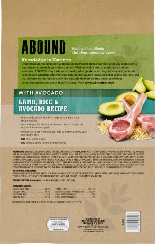 ABOUND® All Life Stages Dry Dog Food Lamb Rice & Avocado Perspective: left