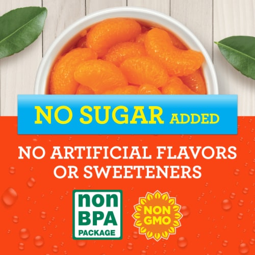 Kroger® No Sugar Added Mandarin Oranges Fruit Cup Perspective: left