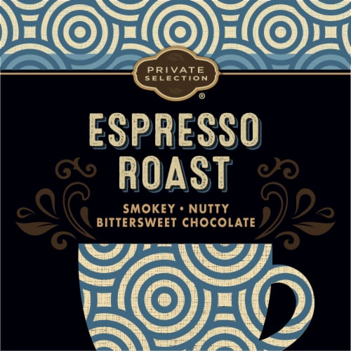 Private Selection® Espresso Roast Dark Roast K-Cup Coffee Pods Perspective: left