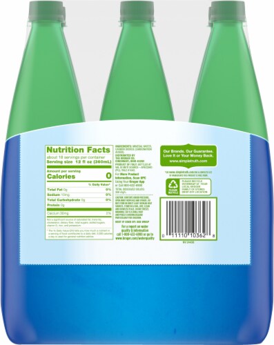 Simple Truth® Italian Sparkling Mineral Bottled Water Perspective: left