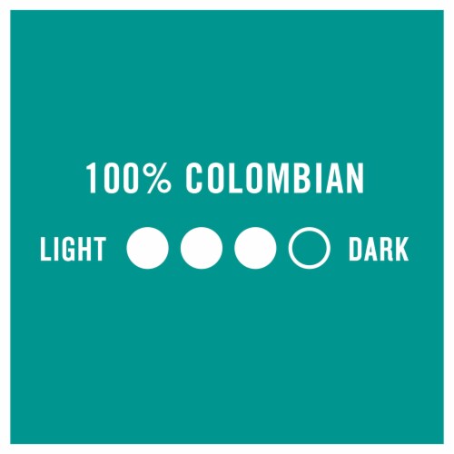 Kroger® 100% Colombian Medium Dark Roast K-Cup Coffee Pods Perspective: left