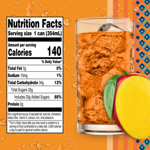 Kroger® Mercado Mango Soda Cans Perspective: left