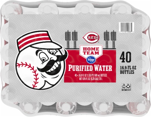 Kroger® Reds Home Team Purified Bottled Water Perspective: left