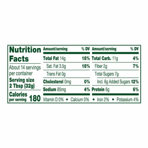 Simple Truth Organic® No Stir Creamy Honey Peanut Butter Spread Perspective: left