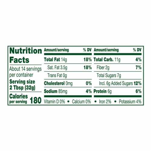 Simple Truth Organic® No Stir Creamy Honey Peanut Butter Spread Perspective: left