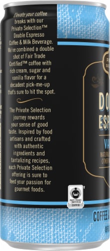 Private Selection™ Vanilla Double Espresso Coffee & Milk Beverage Perspective: left