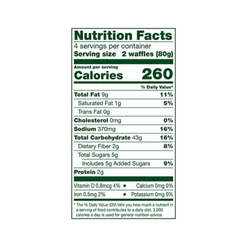 Simple Truth® Gluten Free Homestyle Waffles Perspective: left