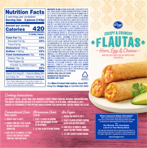 Kroger® Ham Egg and Cheese Breakfast Flautas Perspective: left