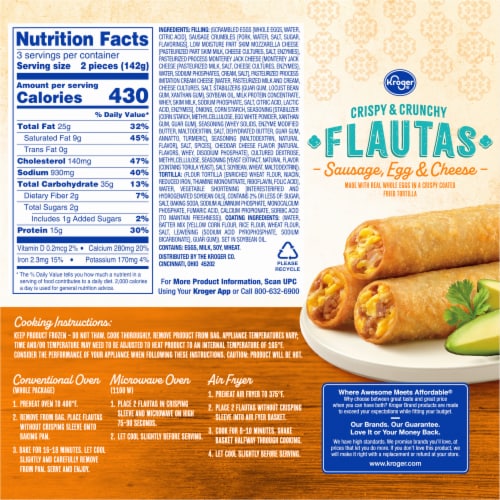 Kroger® Sausage Egg and Cheese Breakfast Flautas Perspective: left