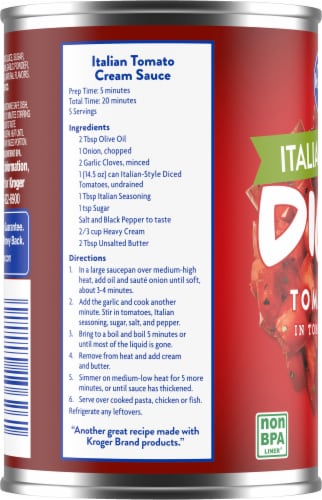 Kroger® Italian Diced Tomatoes Perspective: left