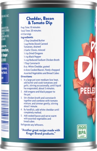 Kroger® Petite Diced Peeled Tomatoes Perspective: left